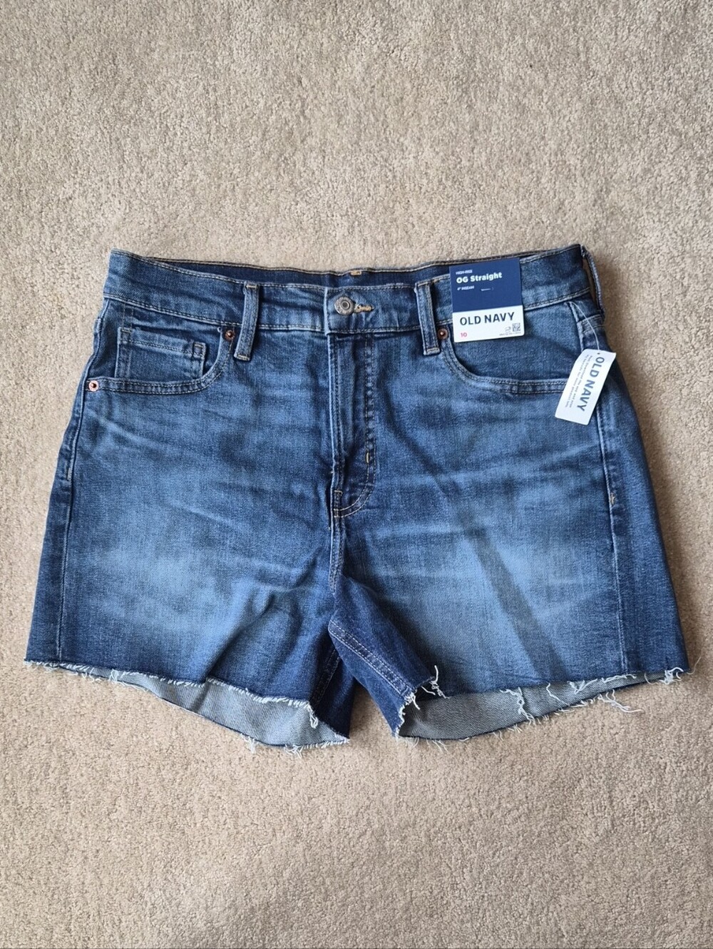 Old Navy Blue Washed Denim Cutoff Shorts